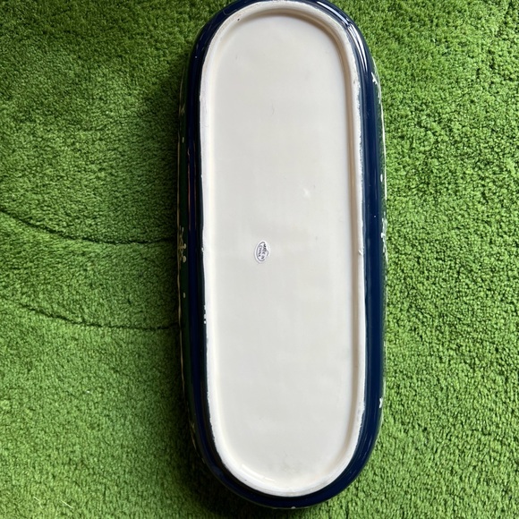 Adorable Christmas Dish. Snowman, Birds, Ceramic. 11.5” long. - Picture 6 of 10